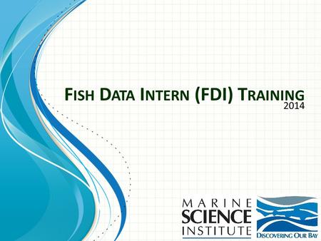 F ISH D ATA I NTERN (FDI) T RAINING 2014. Overview What is the Marine Science Institute? Our Flagship the R/V Robert G. Brownlee Typical Discovery Voyage.