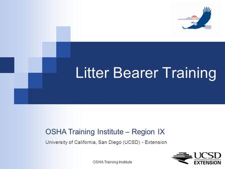 Litter Bearer Training