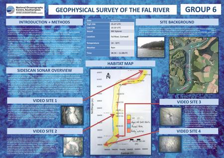 GEOPHYSICAL SURVEY OF THE FAL RIVER Date02/07/12 High tide15.27 UTC Low tide10.10 UTC VesselMV Xplorer LocationFal River, Cornwall Temperature14 - 16°C.