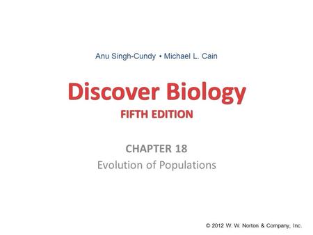 Discover Biology FIFTH EDITION