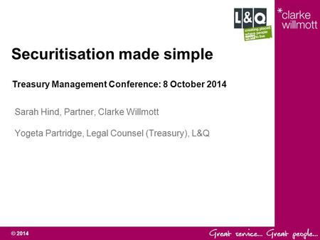 Securitisation made simple