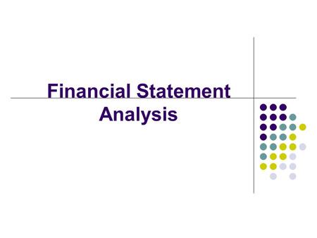 Financial Statement Analysis