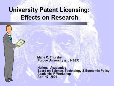 QUESTIONS Has licensing generated sponsored research? How has it affected knowledge sharing & use of research? Has faculty research been diverted in response.