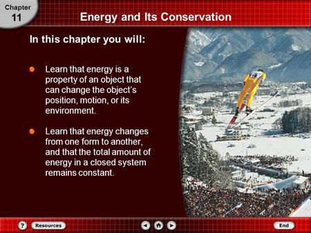 Energy and Its Conservation