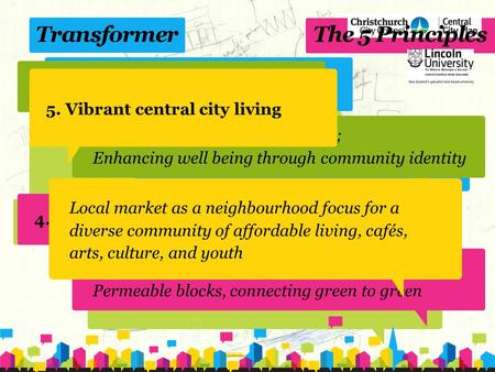 Transformer Transformer: Adaptive Re-Use; Innovative Architecture; Civic Landscape for Orion. 1. Foster Business Investments The 5 Principles A new home.