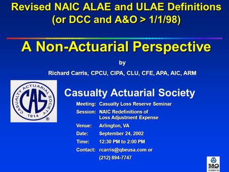 Casualty Actuarial Society