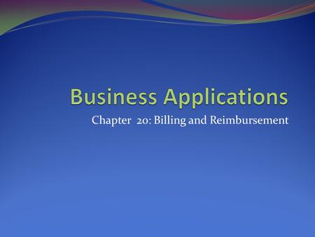 Business Applications