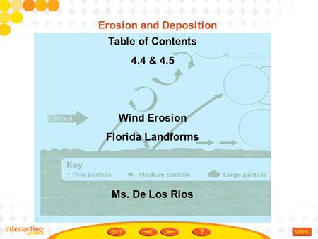 Erosion and Deposition