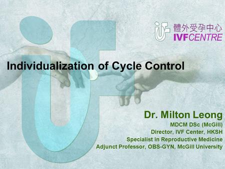 Individualization of Cycle Control