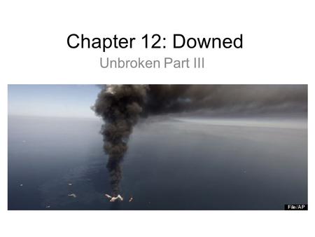 Chapter 12: Downed Unbroken Part III. Interesting Events: The Narrative The Green Hornet has just gone down due to engine failure and Louie survived the.