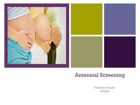 Antenatal Screening Mehreen Yousaf GP STS.