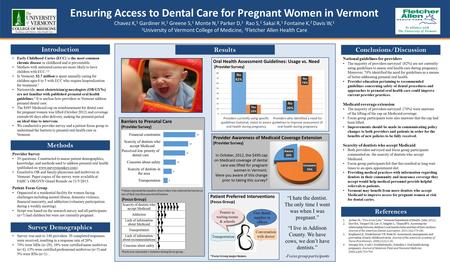 Introduction Early Childhood Caries (ECC) is the most common chronic disease in childhood and is preventable. Mothers with untreated caries are more likely.