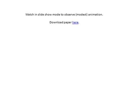 Watch in slide show mode to observe (modest) animation. Download paper here.here.