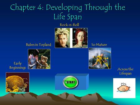 Chapter 4: Developing Through the Life Span