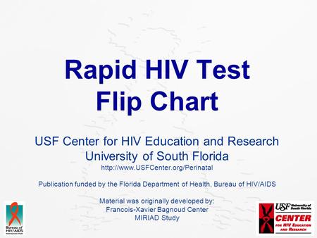 Rapid HIV Test Flip Chart