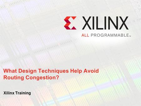 What Design Techniques Help Avoid Routing Congestion?