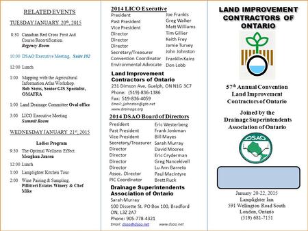 LAND IMPROVEMENT CONTRACTORS OF ONTARIO