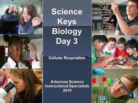 Arkansas Science Instructional Specialists 2010 Science Keys Biology Day 3 Cellular Respiration 1.