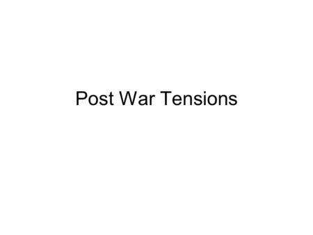 Post War Tensions. Learning Objective: Define and identify the cultural clash of the 1920s as it was expressed in the Klan revival, the Scopes Trial,