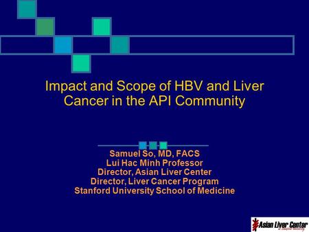 Impact and Scope of HBV and Liver Cancer in the API Community