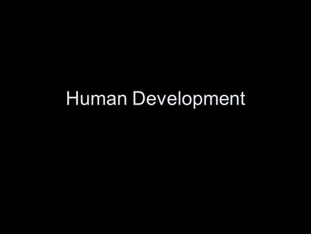 Human Development.