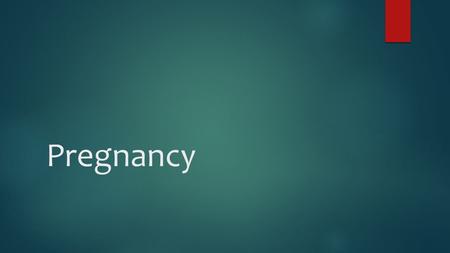 Pregnancy. The Beginning of the Life Cycle Fertilization/Conception  The process of sperm meeting with an egg in the Fallopian tube  Once an egg is.