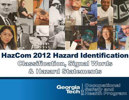  Chemical manufacturers & importers must classify each chemical produced or imported. They must: Determine the appropriate hazard classes & associated.