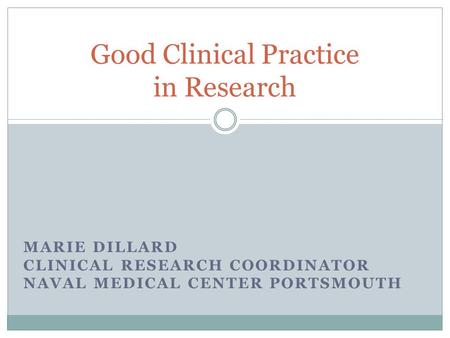 Good Clinical Practice in Research