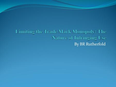 By BR Rutherfold. Introduction The present article presents how the British Trade Mark Act of 1994 and Trade Mark Act of 1993 of South Africa is designed.