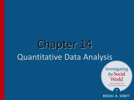 Chapter 14 Quantitative Data Analysis