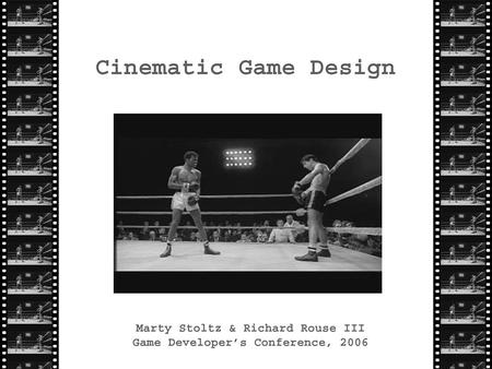 Introduction – Who Are We? Marty Stoltz Studio Cinematic Director, Midway Chicago Mortal Kombat: Deception/Shaolin Monks, Psi-Ops, The Suffering: Ties.