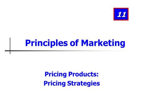 Principles of Marketing