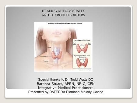 HEALING AUTOIMMUNITY AND THYROID DISORDERS