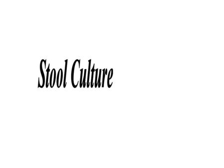 Stool Culture.