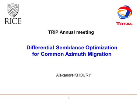 Differential Semblance Optimization for Common Azimuth Migration