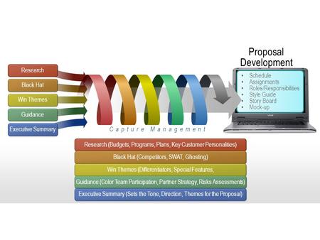 Research Win Themes Black Hat Guidance Executive Summary Capture Management Proposal Development Schedule Assignments Roles/Responsibilities Style Guide.