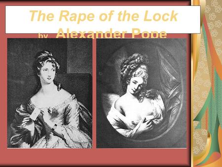 The Rape of the Lock by Alexander Pope