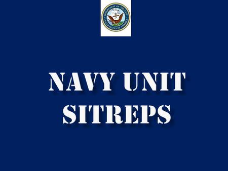 NAVY UNIT SITREPS.