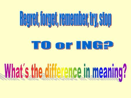 REGRET I regret saying that to him. He left me. You said something you´re sorry. Regret before you say. I regret to inform you that you´re very sick.