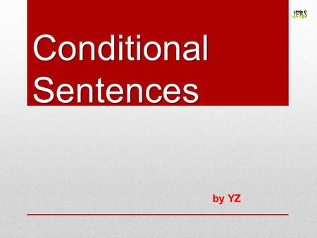 Conditional Sentences