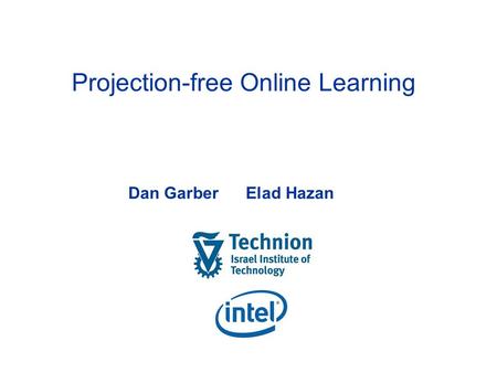 Projection-free Online Learning