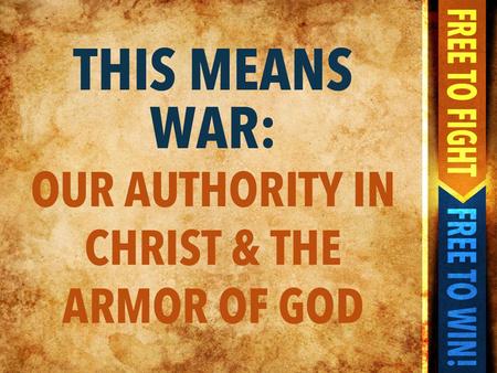 Most Christians are dangerously unaware of who they really are in Christ, and so they are impotent to exercise the spiritual authority that they have.