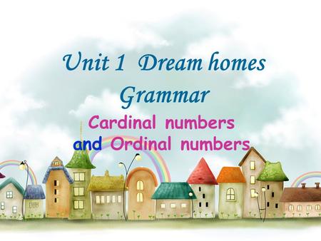 Cardinal numbers and Ordinal numbers