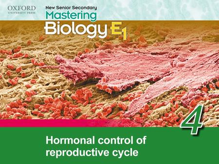 Think about… 4.1 Hormonal control of the menstrual cycle 4.2 Use of hormones Recall ‘Think about…’ Summary concept map.