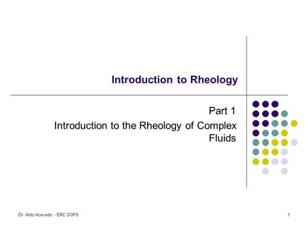 Introduction to Rheology