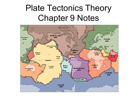 Plate Tectonics Theory Chapter 9 Notes