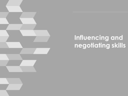 Influencing and negotiating skills. Housekeeping › mobile phones › break times › toilets › emergencies © smallprint 2.