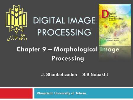 Table of Contents 9.5 Some Basic Morphological Algorithm