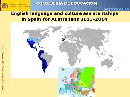 English language and culture assistantships in Spain for Australians 2013-2014.