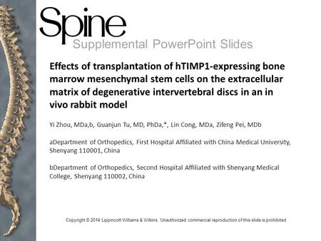 Copyright © 2014 Lippincott Williams & Wilkins. Unauthorized commercial reproduction of this slide is prohibited Supplemental PowerPoint Slides Effects.
